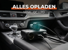 12V splitter met USB-C 120W snellader laad alles tegelijk in de auto