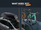 Dakkoffer of fietsendrager op autodak voor extra laadruimte