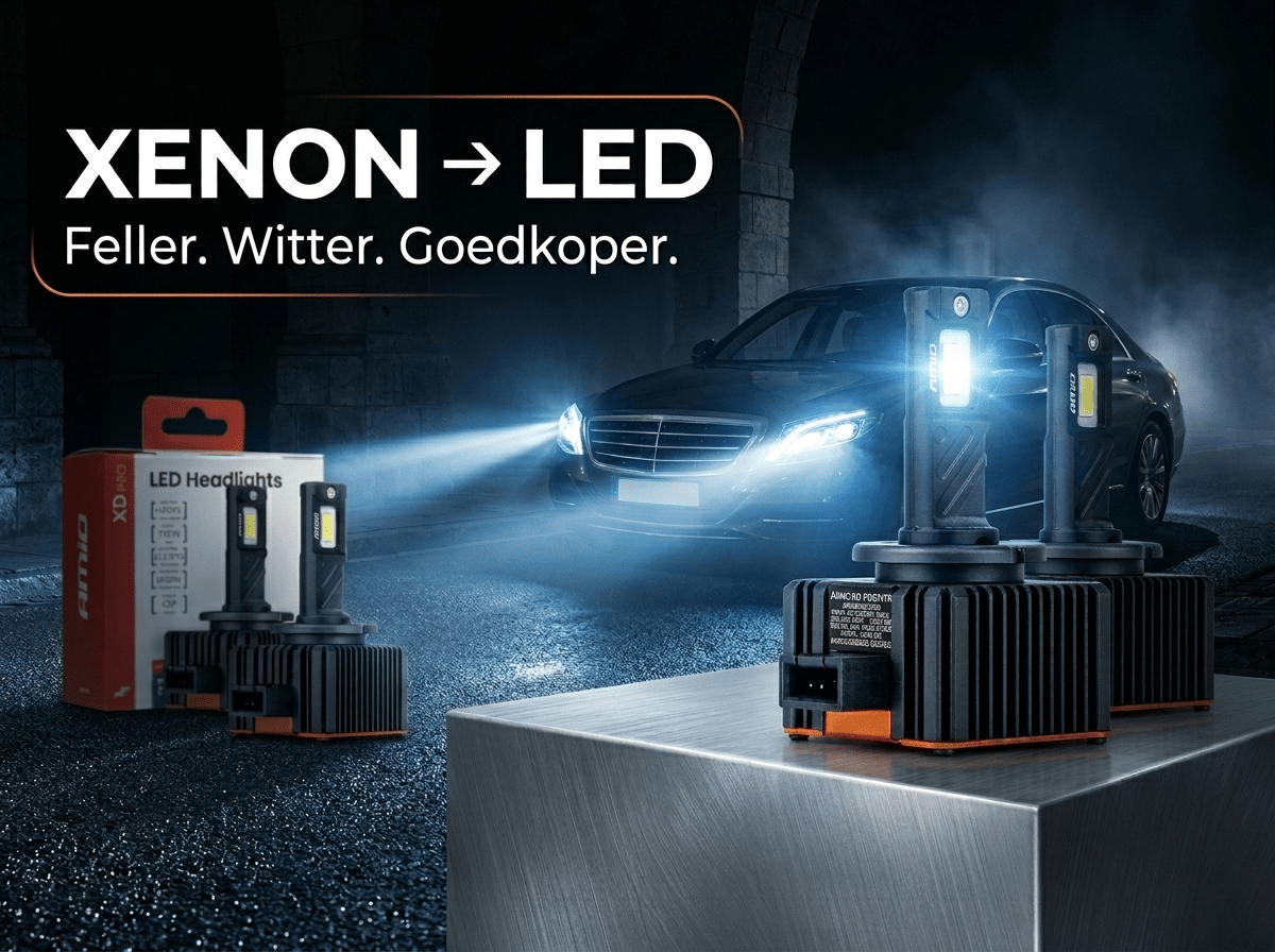 D1S xenon vervangen door LED: complete uitleg - VCTparts.nl