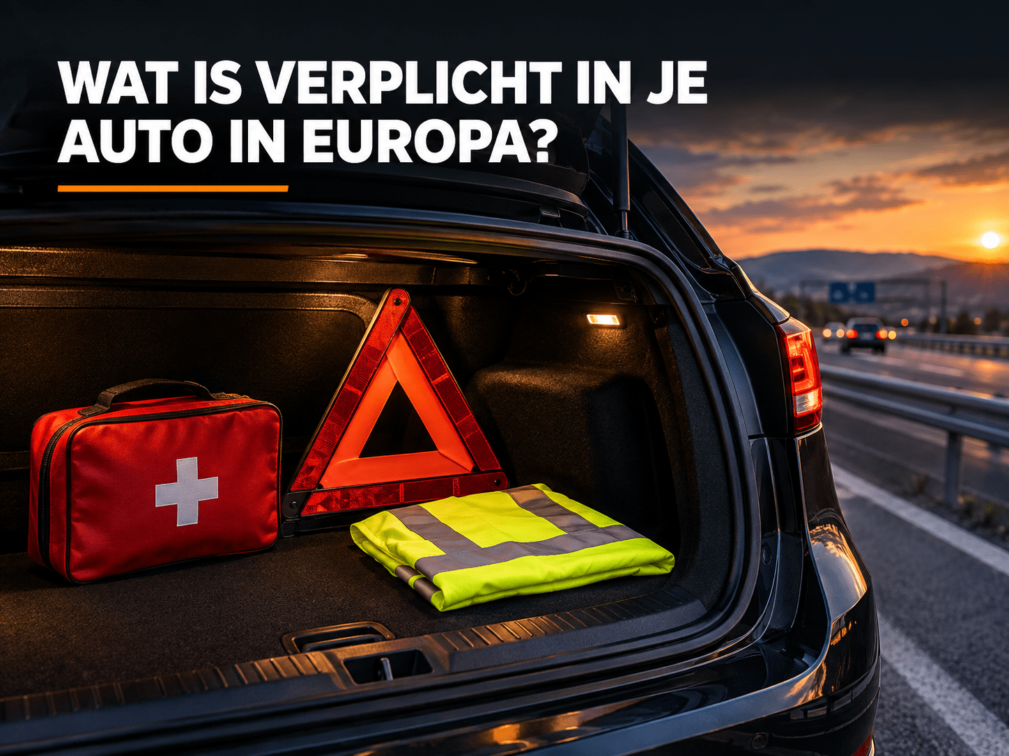 EHBO-Set, Gevarendriehoek En Veiligheidsvest: Wat Is Verplicht Als Je Op Vakantie Door Europa Rijdt? - VCTparts.nl