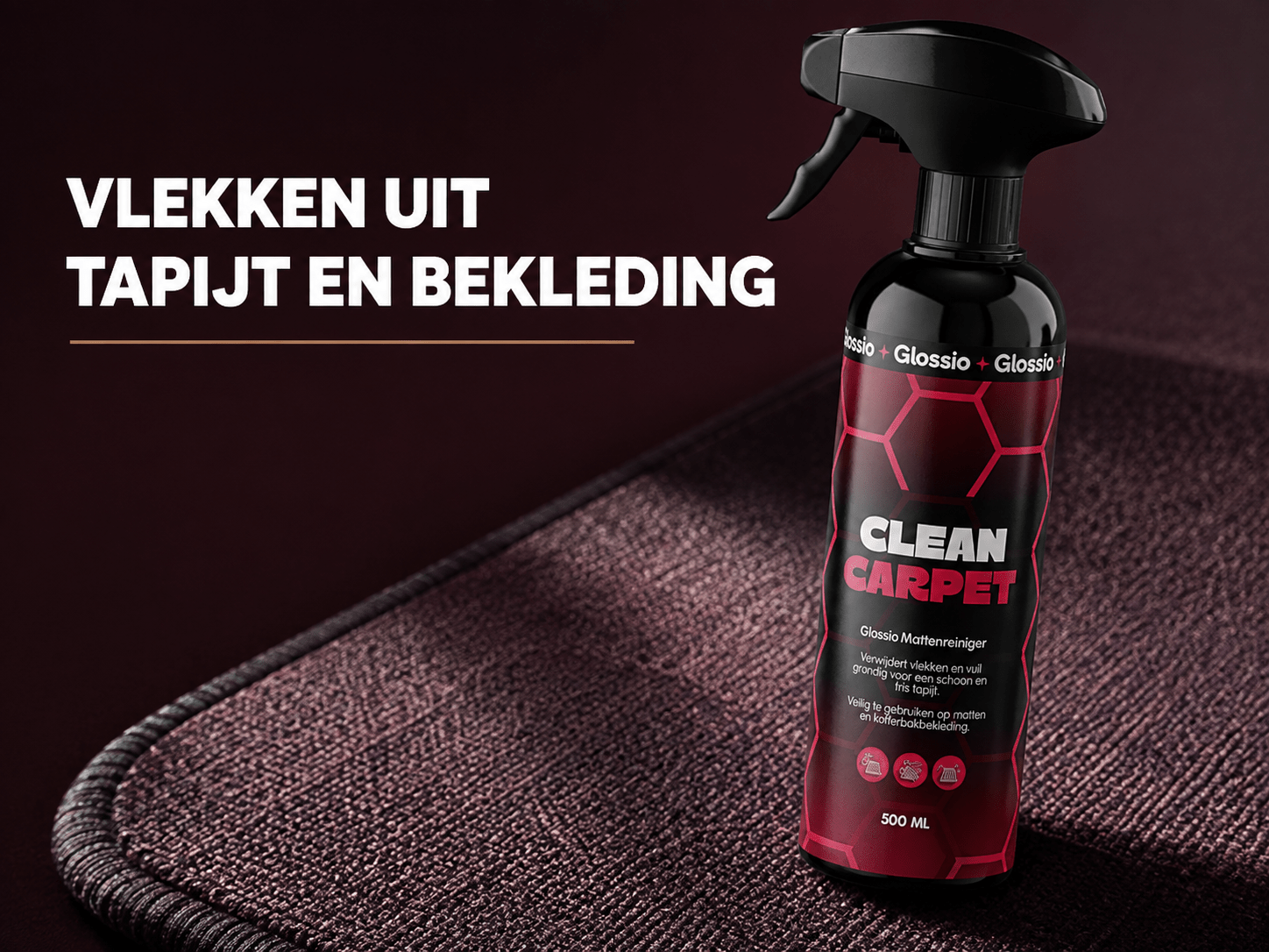 Glossio Clean Carpet — Stap-voor-Stap Handleiding: Vlekken uit Tapijt en Bekleding - VCTparts.nl