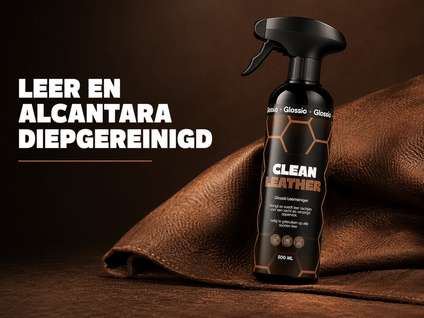 Glossio Clean Leather — Stap-voor-Stap Handleiding: Leer en Alcantara Diepgereinigd - VCTparts.nl