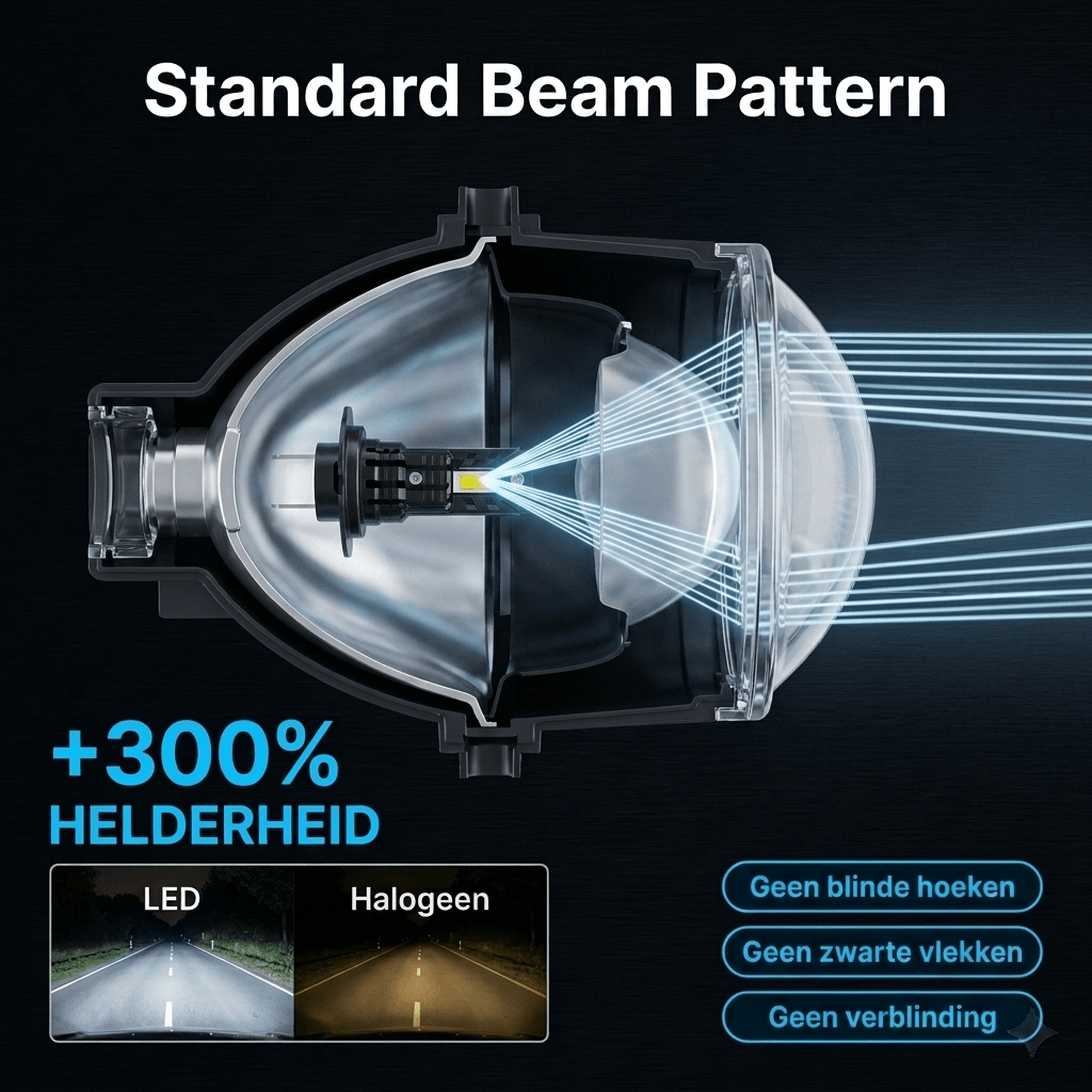 HaloVision H7 LED Koplamp: hoe werkt het en is CE voldoende? - VCTparts.nl