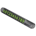 Proove Metal Lock Parkeer Nummerplaat voor Auto – Aluminium Legering – Met Magnetische Schuifafdekking en Lichtgevende Cijfers – 5 Cijfersets – Donkergrijs - VCTparts.nl