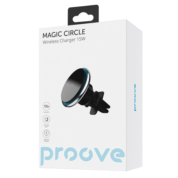 Proove Magic Circle Pro 15W Wireless Ladegerät Magsafe Autohalter - Magische Ladeerfahrung auf der Straße