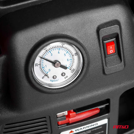 AMiO Jump Starter 12V 17Ah 900A 4in1 – Multifunctioneel Auto Accu Starter, Powerbank en Compressor JS01 Noodsituatie