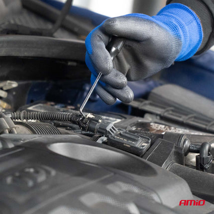 AMIO RATTLES Key und Top Key Reparaturwerkzeug (46 Teile) in hochwertiger CR-V-Stahl in Rot rot