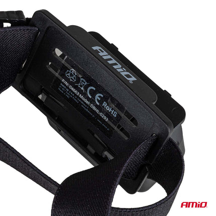 AMiO LED Hoofdlamp XPG+COB 1000mAh met Bewegingssensor - USB Oplaadbaar en Verstelbare Hoofdband - voor Outdoor Workshop en Noodsituaties