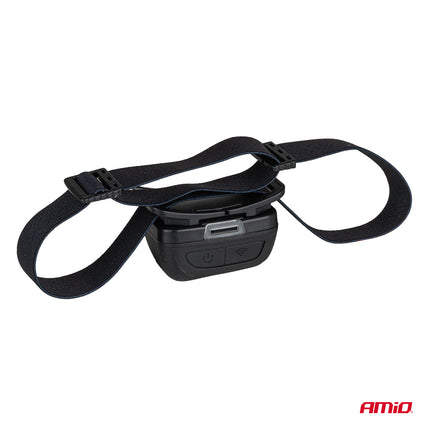 AMiO LED Hoofdlamp COB 1800mAh met Bewegingssensor - USB Oplaadbaar en Verstelbare Hoofdband - Voor Outdoor Workshop en Noodsituaties