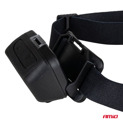 AMiO LED Hoofdlamp COB 1800mAh met Bewegingssensor - USB Oplaadbaar en Verstelbare Hoofdband - Voor Outdoor Workshop en Noodsituaties