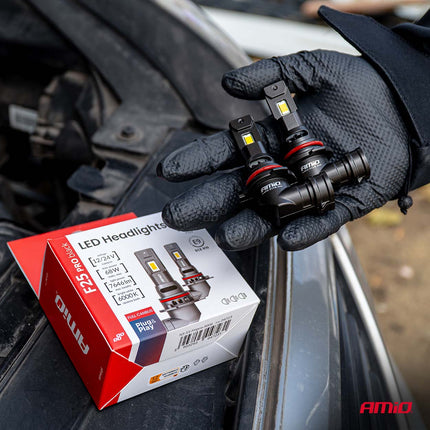AMIO -LED -Scheinwerfer Hybrid -Serie H7 (H18) Weiß 6000K - 5600LM Canbus 60W