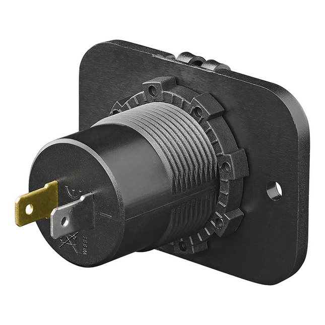 ProPlus USB Snellader Inbouw Type C 2 Weg 12V 24V met Montageplaat