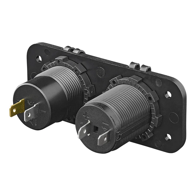 ProPlus Inbouw Kit 12V Stekkerdoos met 2x USB C Snellader 3A voor Auto