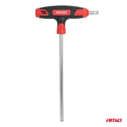 AMiO T-Greep Torxsleutel Set 8-delig CR-V Haakse Torx Sleutels T10-T50