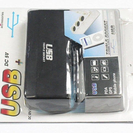 VCTparts 3 Dubbele Sigarettenaansteker Splitter Met Usb 12V/24V NORGOS 2