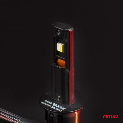 AMiO LumiTec F26 Night Breakers H3 +130% PRO LIMITED LED-Scheinwerfer - 68W 12V 24V FULL CANBUS Abblendlicht Fernlicht