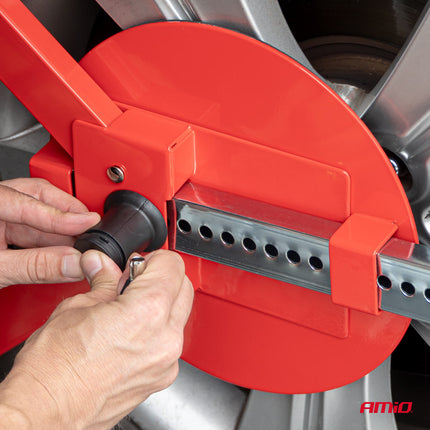 AMiO Zware Wielklem XL voor Maximale Wielvergrendeling tegen Autodiefstal