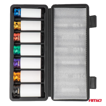 AMiO Velgbeschermdoppen 17-27mm 7-delig - Krasvrij Wielen Monteren