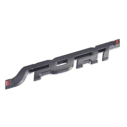 VCTparts 3D Sport Sticker Logo Embleem zwart NORGOS 1