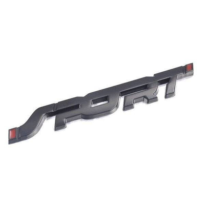 3D Sport Sticker Logo Emblem Schwarz