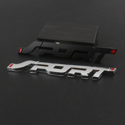 VCTparts 3D Sport Sticker Logo Embleem zwart NORGOS 3