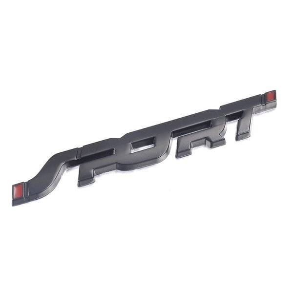 VCTparts 3D Sport Sticker Logo Embleem zwart NORGOS 4