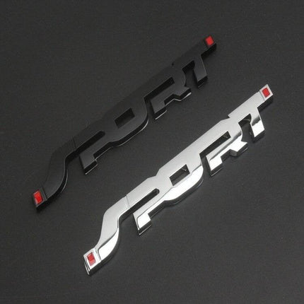 VCTparts 3D Sport Sticker Logo Embleem zwart NORGOS 2
