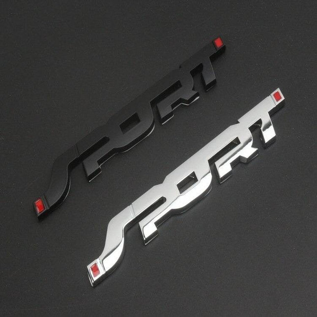 VCTparts 3D Sport Sticker Logo Embleem zwart NORGOS 2