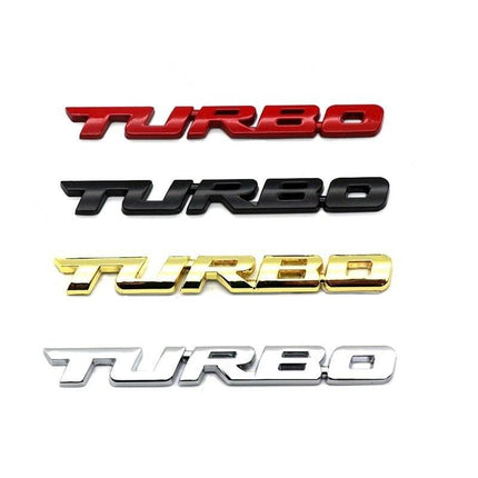 VCTparts 3D Turbo Sticker Logo Embleem - Goud NORGOS 2