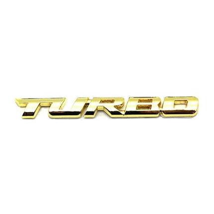 VCTparts 3D Turbo Sticker Logo Embleem - Goud NORGOS 1