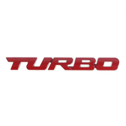 VCTparts 3D Turbo Sticker Logo Embleem - Rood NORGOS 6