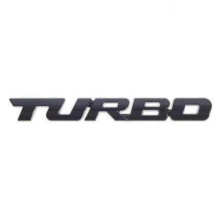 VCTparts 3D Turbo Sticker Logo Embleem zwart NORGOS 1
