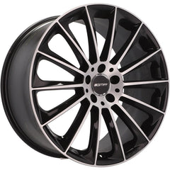 4 Velgen 17 inch STELLAR MB Gepolijst Zwart 5x112 ET45 66.5 Geschikt voor Audi, Volkswagen, Skoda, SEAT - VCTparts.nl