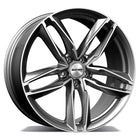 4 Velgen 18 inch ATOM MG Gepolijst + Grafiet 5x112 ET35 66.5 Passend voor Audi, Volkswagen, Mercedes - VCTparts.nl