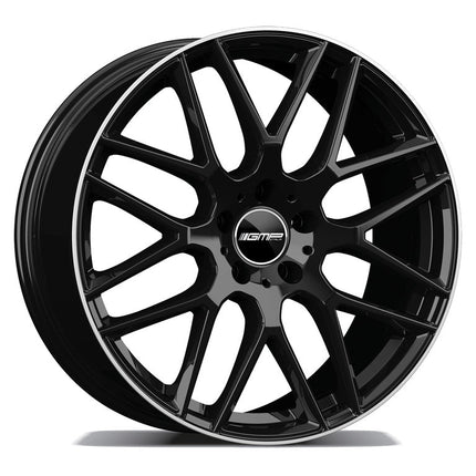 4 Velgen 18 inch BERGHEM BLP Zwart met Rand 5x112 ET35 66.5 Geschikt voor Audi, Volkswagen, Skoda, SEAT - VCTparts.nl