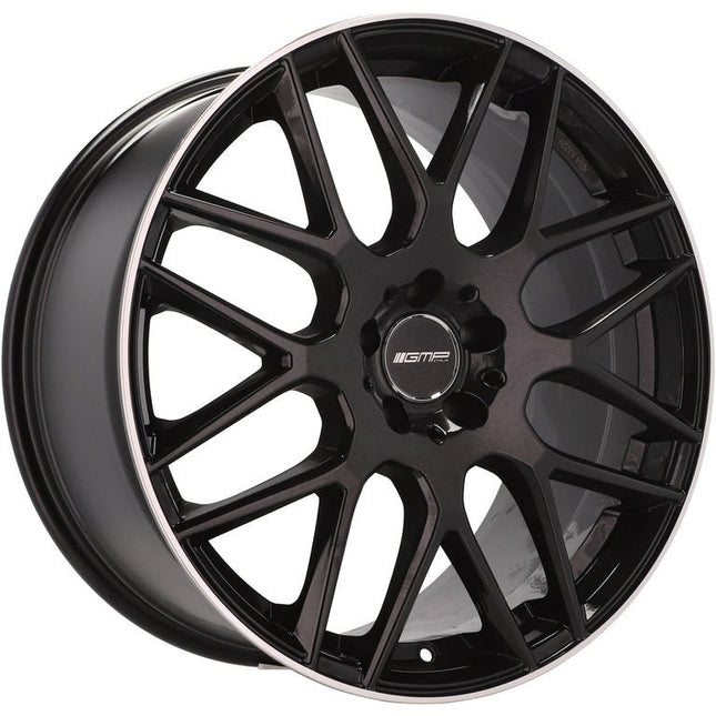 4 Velgen 18 inch BERGHEM BLP Zwart met Rand 5x112 ET35 66.5 Geschikt voor Audi, Volkswagen, Skoda, SEAT - VCTparts.nl