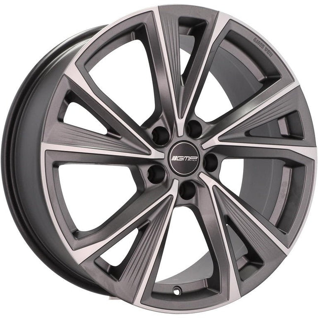 4 Velgen 18 inch EVENTO MGM Mat Grafiet Gepolijst 5x112 ET45 66.5 Geschikt voor Audi, Volkswagen, Skoda, SEAT - VCTparts.nl
