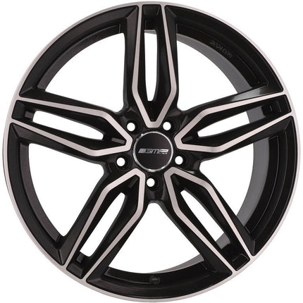 4 Velgen 18 inch FASTEN MB Gepolijst Zwart 5x112 ET35 66.5 Geschikt voor Audi, Volkswagen, Skoda, SEAT - VCTparts.nl