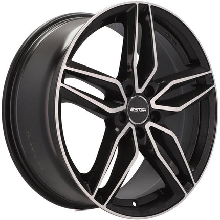 4 Velgen 18 inch FASTEN MB Gepolijst Zwart 5x112 ET35 66.5 Geschikt voor Audi, Volkswagen, Skoda, SEAT - VCTparts.nl