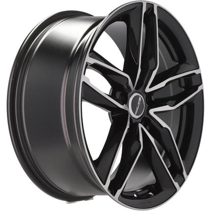 4 Velgen 18 inch Gepolijst Zwart 5x112 ET35 66.5 - Passend voor o.a. Audi, Volkswagen, Mercedes - VCTparts.nl