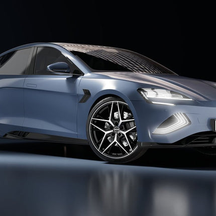 4 Velgen 18 inch LUNICA MB Zwart Gepolijst 5x112 ET30 66.5 Geschikt voor Audi, Volkswagen, Skoda, SEAT - VCTparts.nl