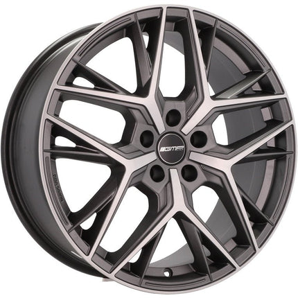 4 Velgen 18 inch LUNICA MGM Gepolijst + Mat Grafiet 5x112 ET45 66.5 Passend voor Audi, Volkswagen, Mercedes - VCTparts.nl
