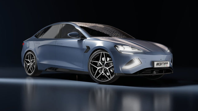 4 Velgen 18 inch LUNICA MGM Gepolijst + Mat Grafiet 5x112 ET45 66.5 Passend voor Audi, Volkswagen, Mercedes - VCTparts.nl