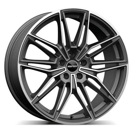 4 Velgen 18 inch SPECTER MGM Mat Grafiet Gepolijst 5x112 ET30 66.5 Geschikt voor Audi, Volkswagen, Skoda, SEAT - VCTparts.nl