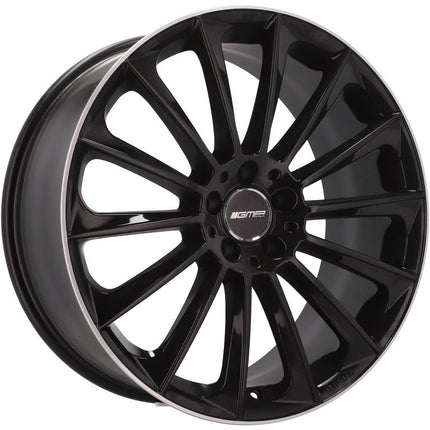 4 Velgen 18 inch STELLAR BLP Zwart met Rand 5x112 ET35 66.5 Geschikt voor Audi, Volkswagen, Skoda, SEAT - VCTparts.nl