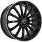 4 Velgen 18 inch Zwart met Gepolijste Rand 5x112 ET35+45 66.5 - Passend voor o.a. Audi, Mercedes, Volkswagen - VCTparts.nl