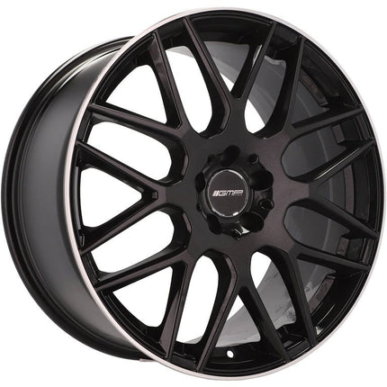 4 Velgen 18 inch Zwart met Rand 5x112 ET35 66.5 - Passend voor o.a. Audi, Volkswagen, Mercedes - VCTparts.nl