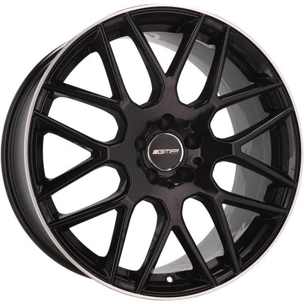 4 Velgen 18 inch Zwart met Rand 5x112 ET35 66.5 - Passend voor o.a. Audi, Volkswagen, Mercedes - VCTparts.nl