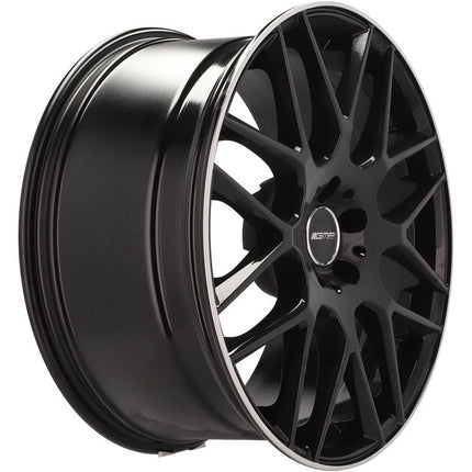 4 Velgen 18 inch Zwart met Rand 5x112 ET35 66.5 - Passend voor o.a. Audi, Volkswagen, Mercedes - VCTparts.nl
