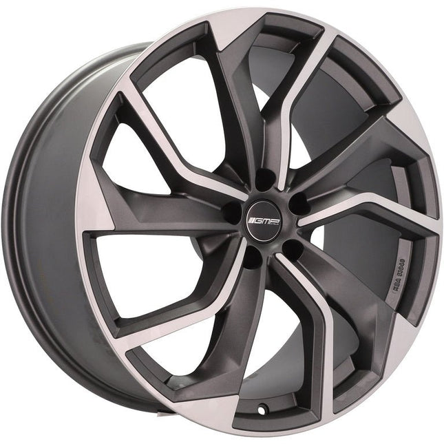 4 Velgen 20 inch REBEL MGM Gepolijst + Mat Grafiet 5x112 ET20 66.5 Geschikt voor Audi, Volkswagen, Mercedes, Skoda, SEAT - VCTparts.nl